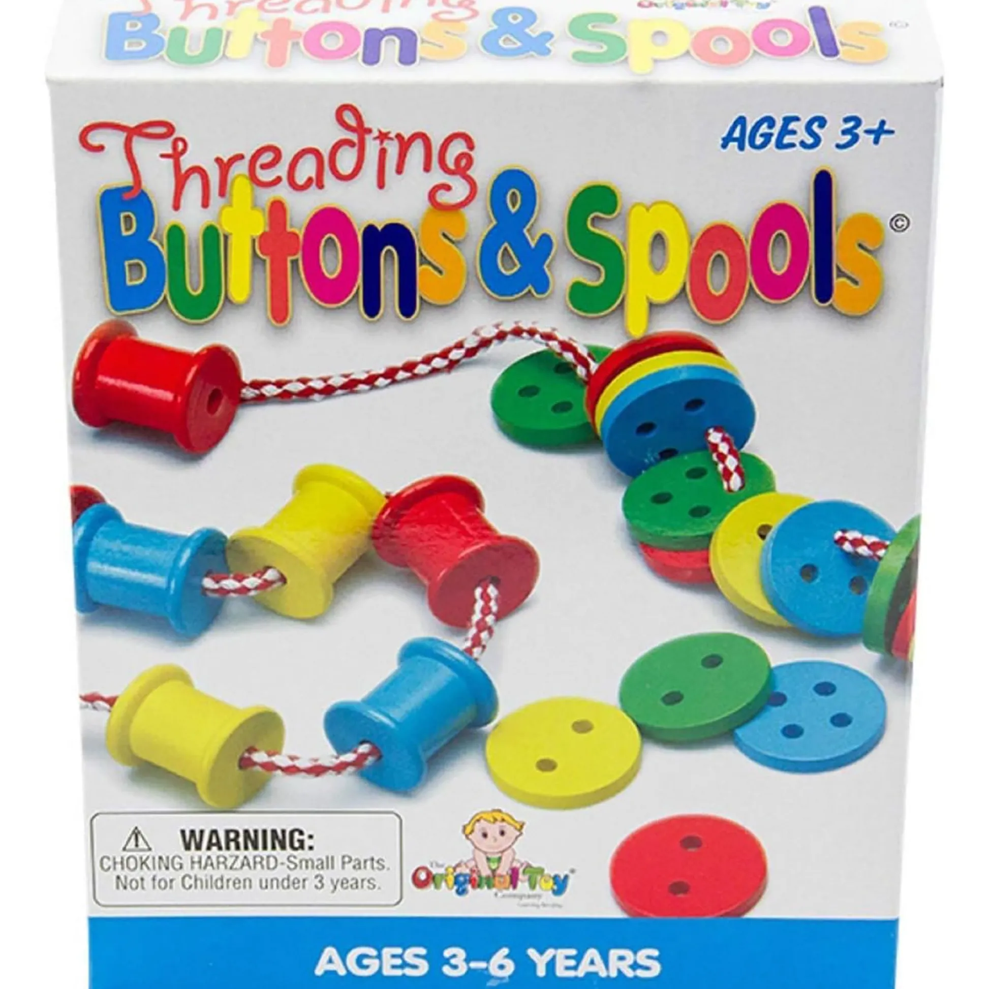 Educators Resource Original Toy Company Colorful Threading Buttons & Spools Set - Creative Play* Crafts & Activities