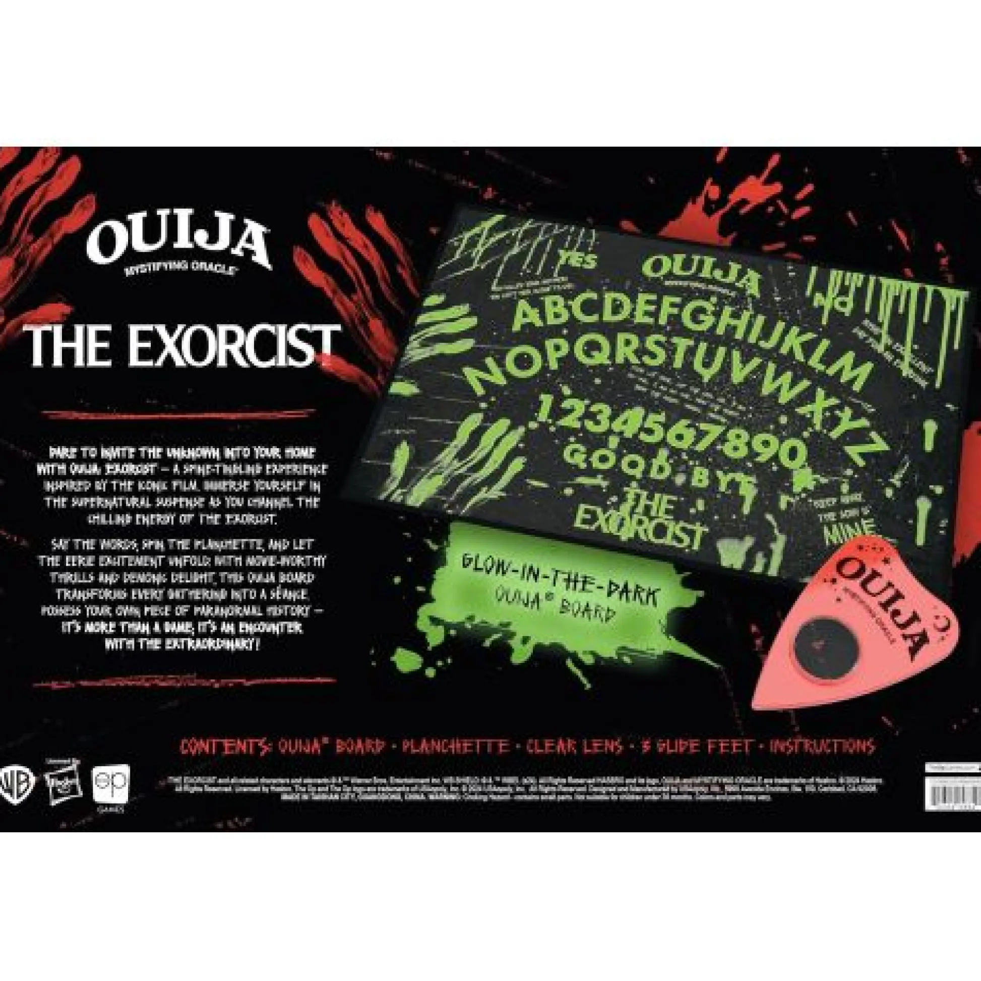 Calendar Holdings, LLC Ouija The Exorcist Game Officially Licensed Glow-in-the-Dark Board* Role-Playing Games|Board Games