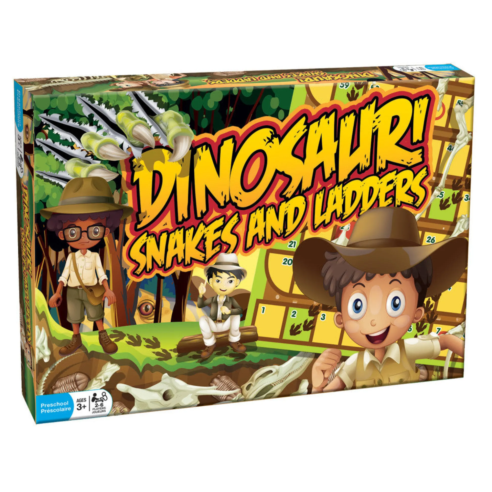 Flat River Group Outset Media Dinosaur Snakes and Ladders Board Game* Role-Playing Games|Board Games