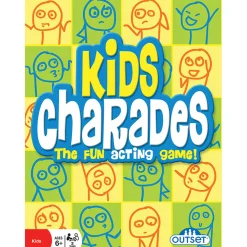 Flat River Group Outset Media Kids Charades Game - New Box Size, 300 Fun Options for Ages 6+* Family & Entertainments Games|Social & Emotional Skills