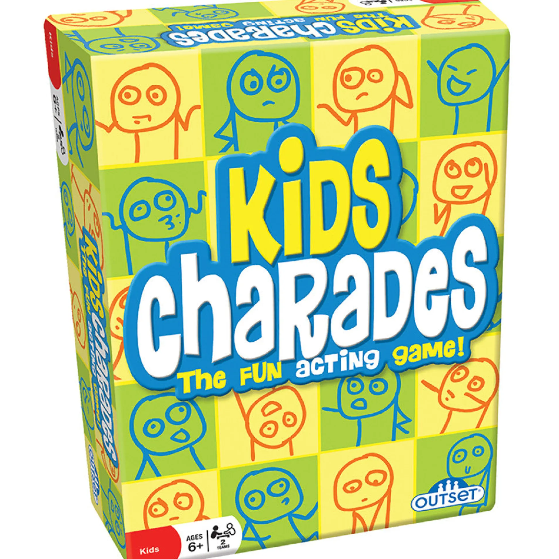 Flat River Group Outset Media Kids Charades Game - New Box Size, 300 Fun Options for Ages 6+* Family & Entertainments Games|Social & Emotional Skills
