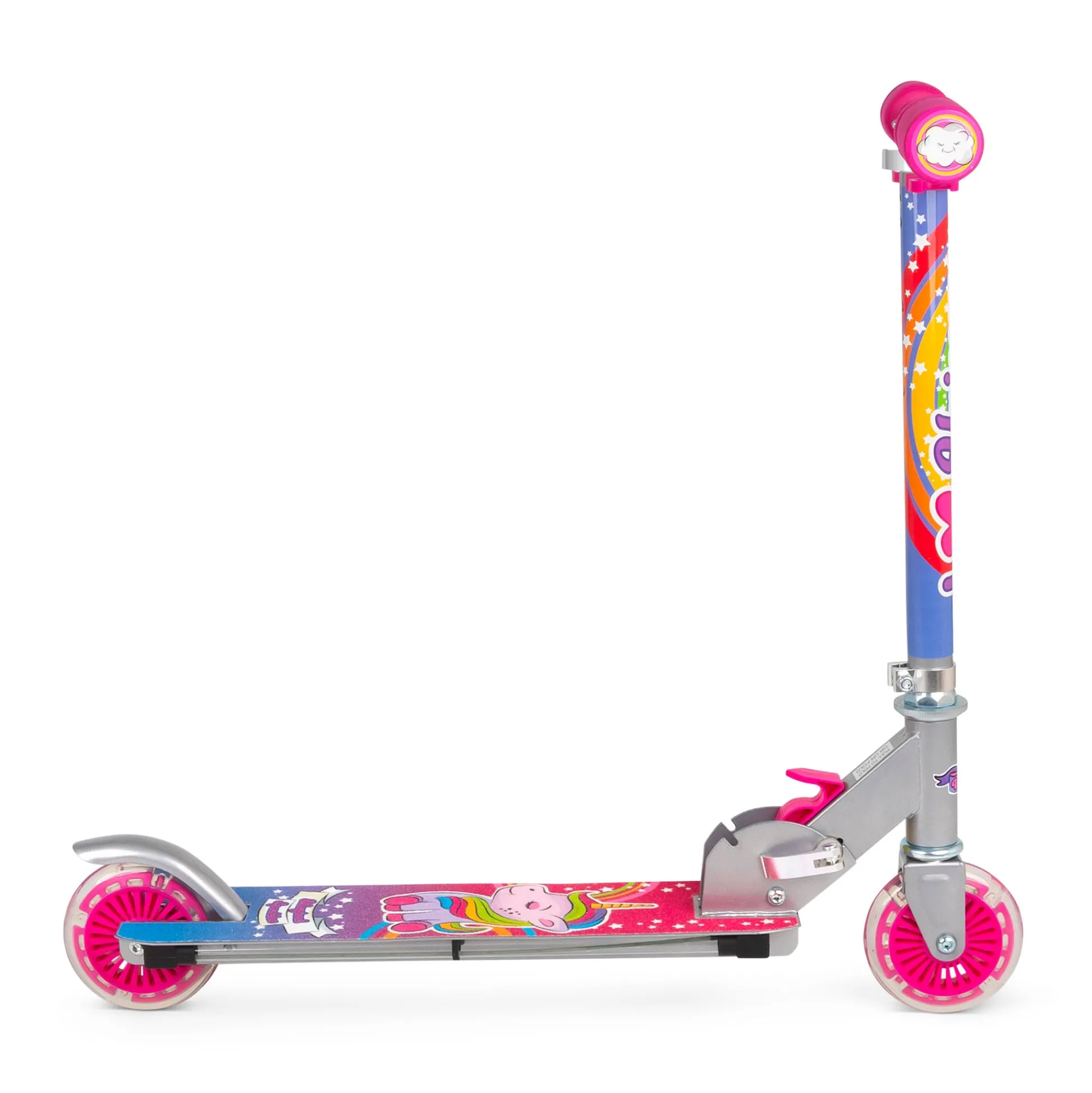 Flat River Group Ozbozz Flashing Scooter - Unicorn Sparkles with Light-Up Marvels* Ride-Ons