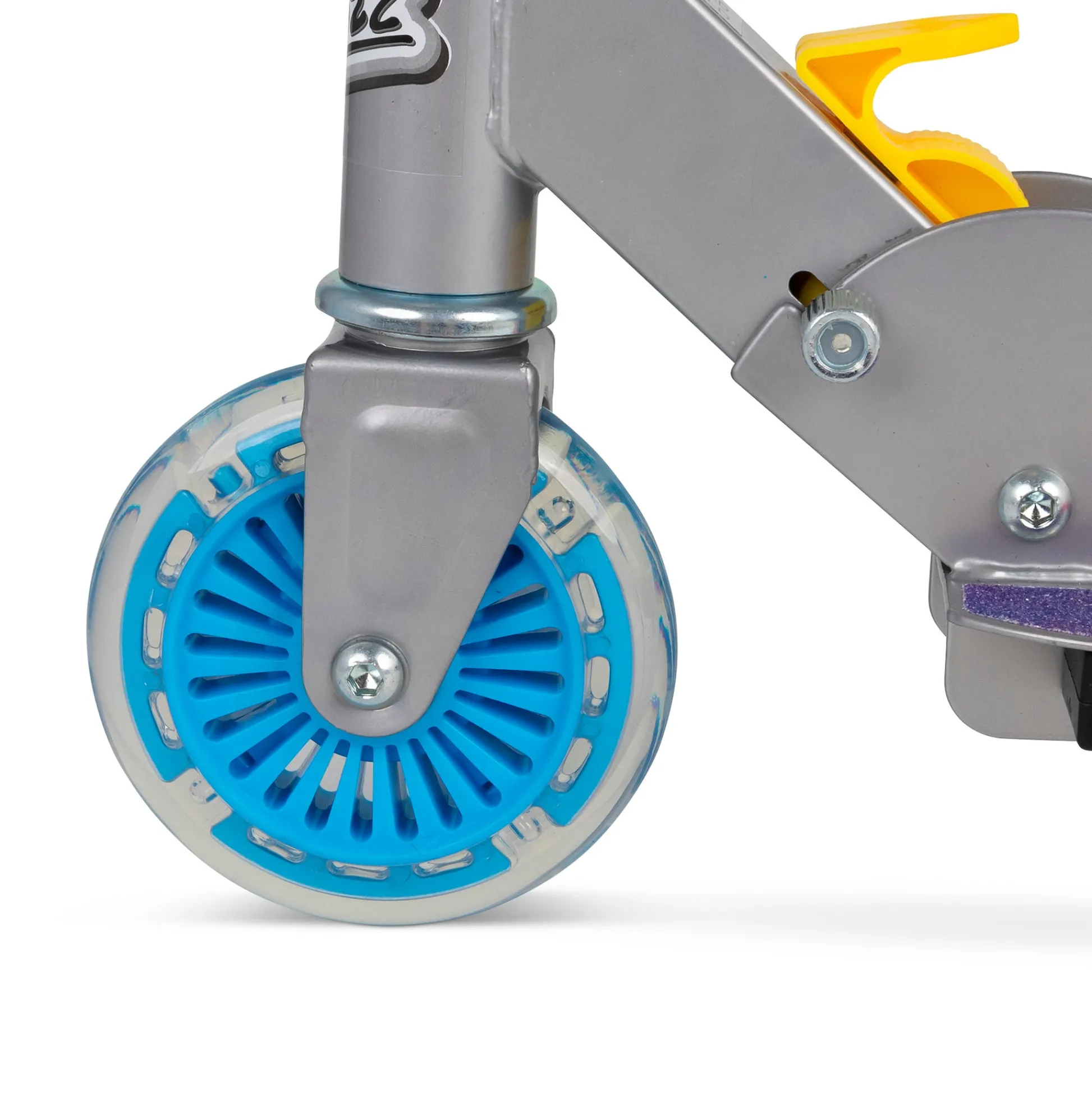 Flat River Group Ozbozz Flashing Scooter - Tie Dye with Light-Up Wheels and Foldable Design* Ride-Ons