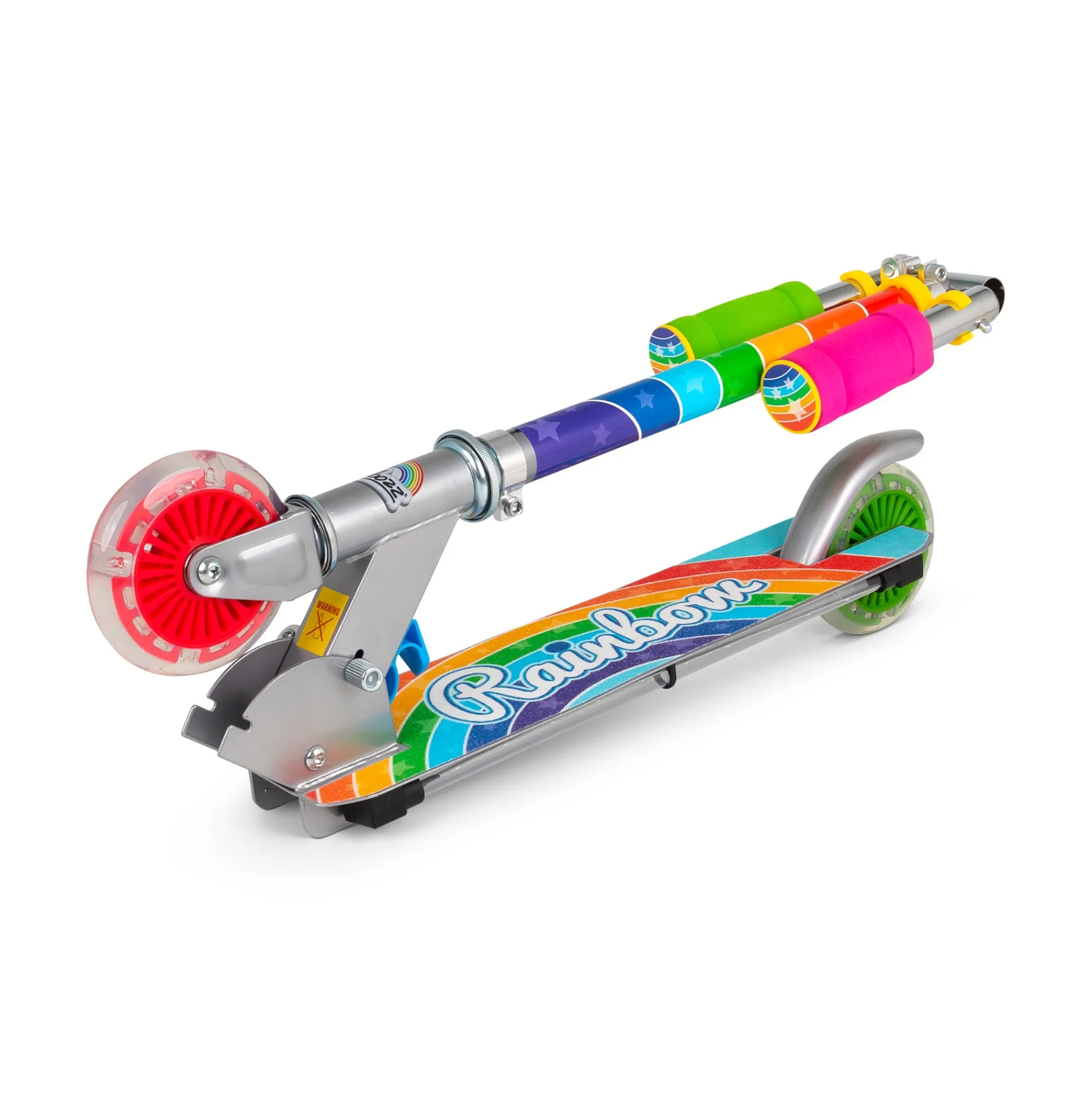 Flat River Group Ozbozz Flashing Scooter - Rainbow Delight with Light-Up Magic* Ride-Ons