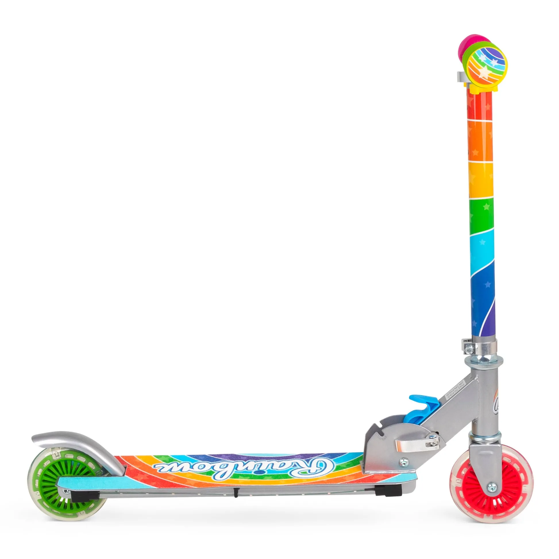 Flat River Group Ozbozz Flashing Scooter - Rainbow Delight with Light-Up Magic* Ride-Ons