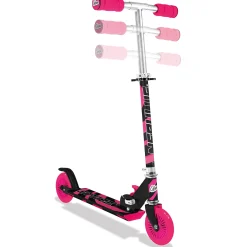 Flat River Group Ozbozz Nebulus Vibrant Kids' Scooter - Pink & Black, Adjustable, Safety-Enhanced* Ride-Ons