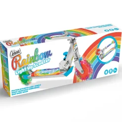 Flat River Group Ozbozz Rainbow Foldable Scooter with Light-Up Wheels for Ages 5+* Ride-Ons