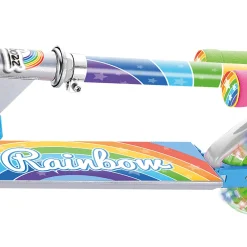 Flat River Group Ozbozz Rainbow Foldable Scooter with Light-Up Wheels for Ages 5+* Ride-Ons