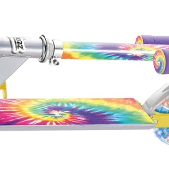 Flat River Group Ozbozz Tie-Dye Foldable Scooter with Light-Up Wheels* Ride-Ons