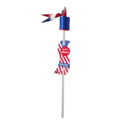 AreYouGame Patriotic USA Dazzler Twirling Ribbon with Glitter Wand* Crafts & Activities