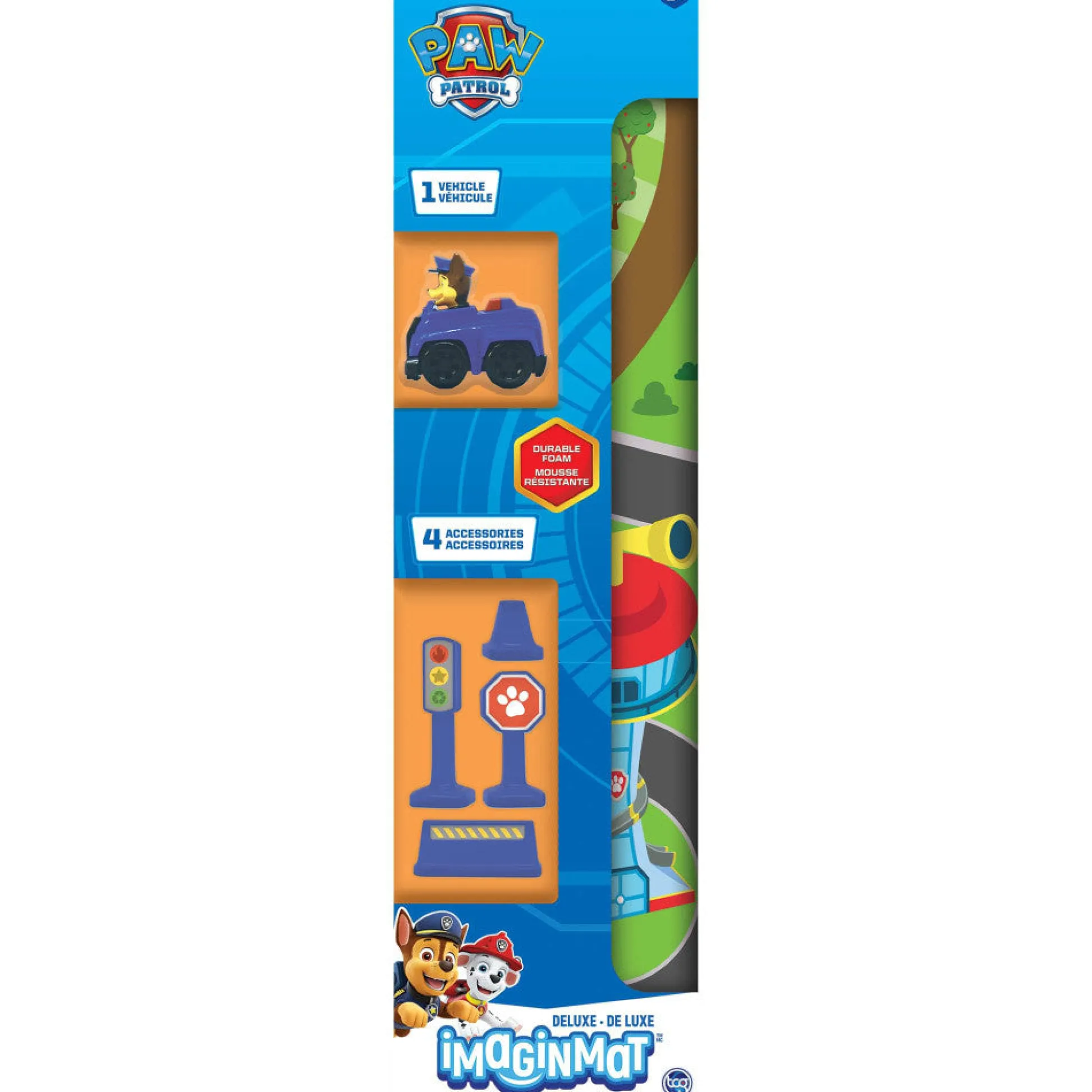 Flat River Group Paw Patrol Imaginmat Deluxe Playmat & Toy Car Set, 30.5 x 20.5 Inches* Preschool Education Toys & Activities|Preschool Pals