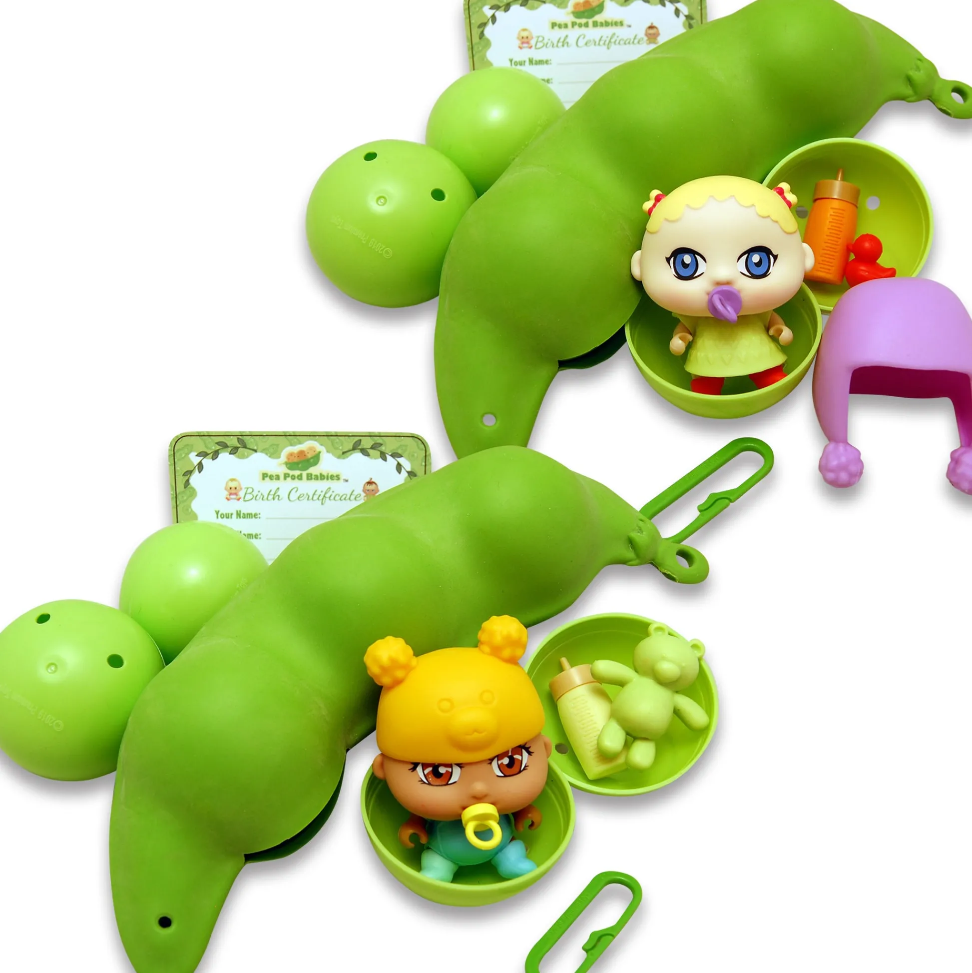 Flat River Group Pea Pod Babies Mystery Surprise 2pk Blind Pack (Colors/Styles May Vary)* Miniature & Collectible Dolls|Stuffed Animals & Plush Toys