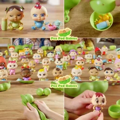 Flat River Group Pea Pod Babies 27-Piece Dinner & Bath Playset with Mini Dolls and Accessories* Stuffed Animals & Plush Toys