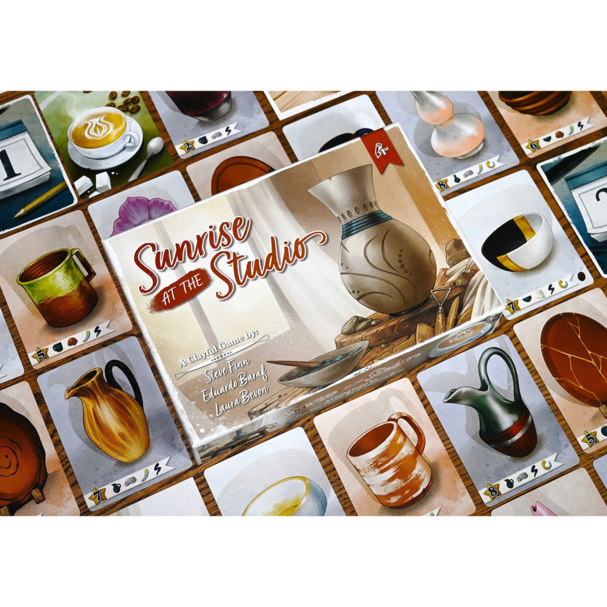 Flat River Group Pencil First Games: Sunrise at the Studio - Artistic Pottery Drafting Board Game* Role-Playing Games|Board Games