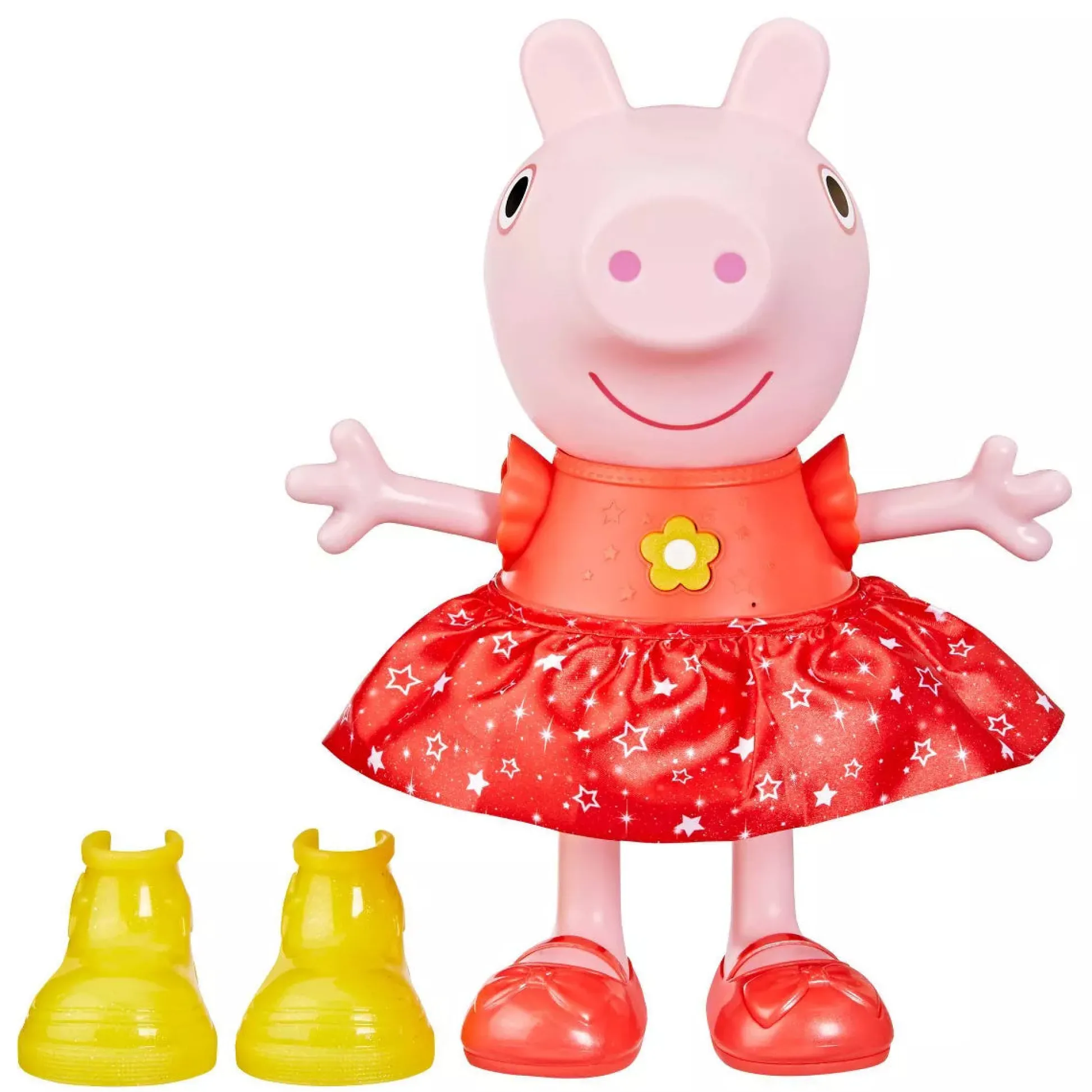 Calendar Holdings, LLC Peppa Muddy Puddles Party Doll - Interactive 12-Inch Toy* Social & Emotional Skills|Interactive Dolls & Pets