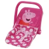 Flat River Group Peppa Pig Baby Doll Car Seat Playset - Pink & White Dots* Preschool Pals|Social & Emotional Skills