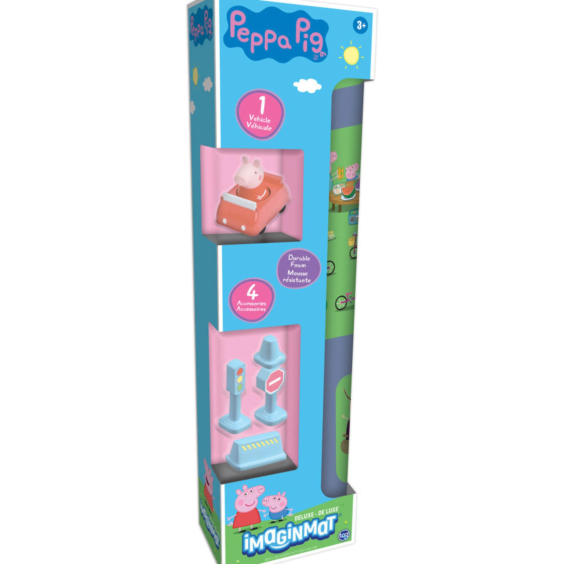Flat River Group Peppa Pig Imaginmat Deluxe: Interactive Floor Playmat & Toy Car* Preschool Education Toys & Activities|Preschool Pals