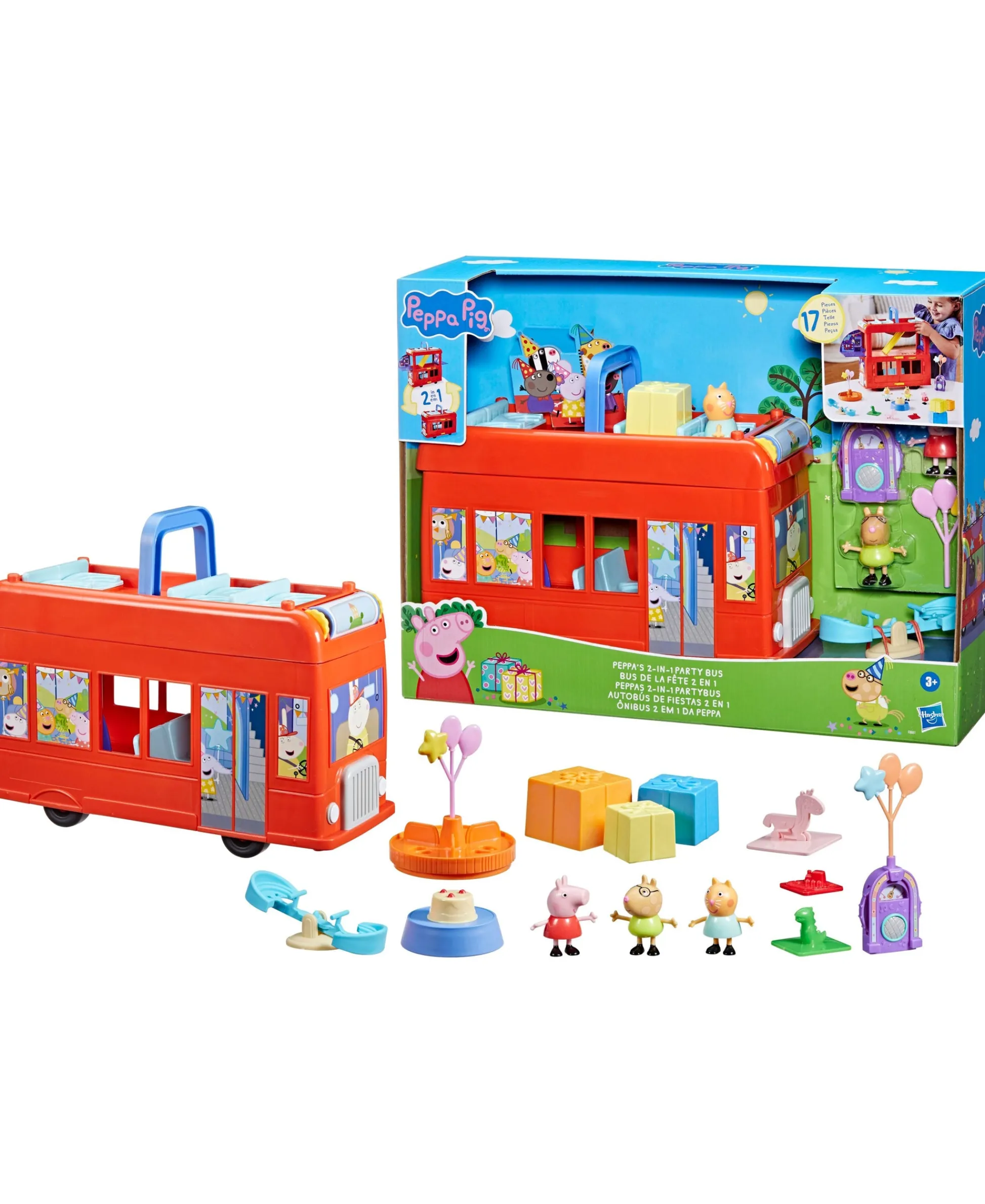 Macy's - Supplier Peppa Pig Peppa's 2-in-1 Transforming Party Bus Playset* Preschool Education Toys & Activities|Preschool Pals