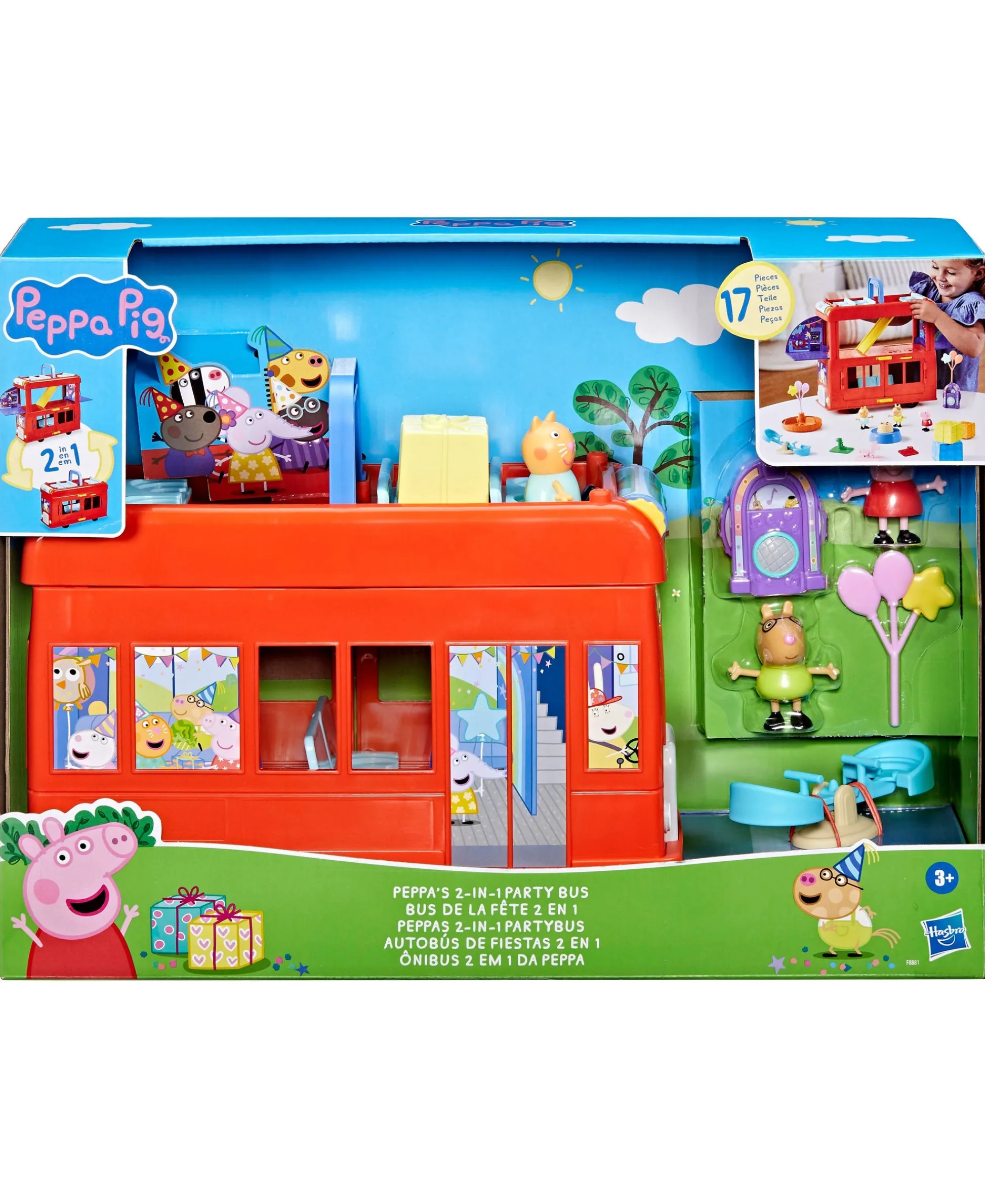 Macy's - Supplier Peppa Pig Peppa's 2-in-1 Transforming Party Bus Playset* Preschool Education Toys & Activities|Preschool Pals