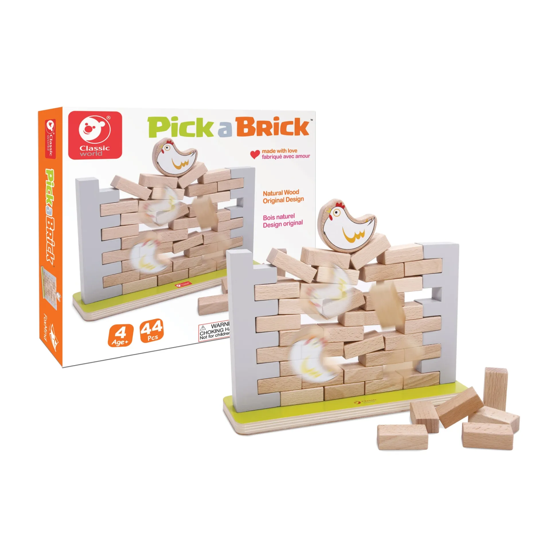 AreYouGame Pick a Brick - Hen's Nest Wall Tumble Strategy Game* Strategy Games