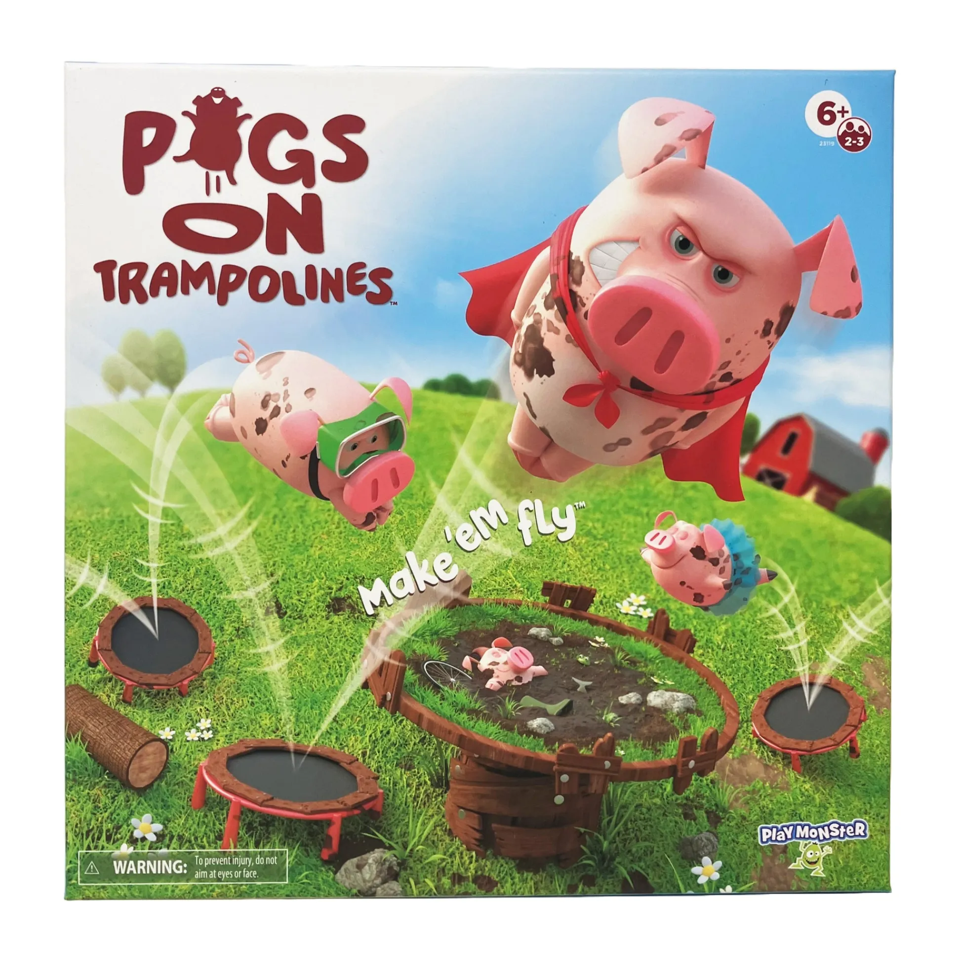 AreYouGame Pigs on Trampolines Bouncing Game* Family & Entertainments Games