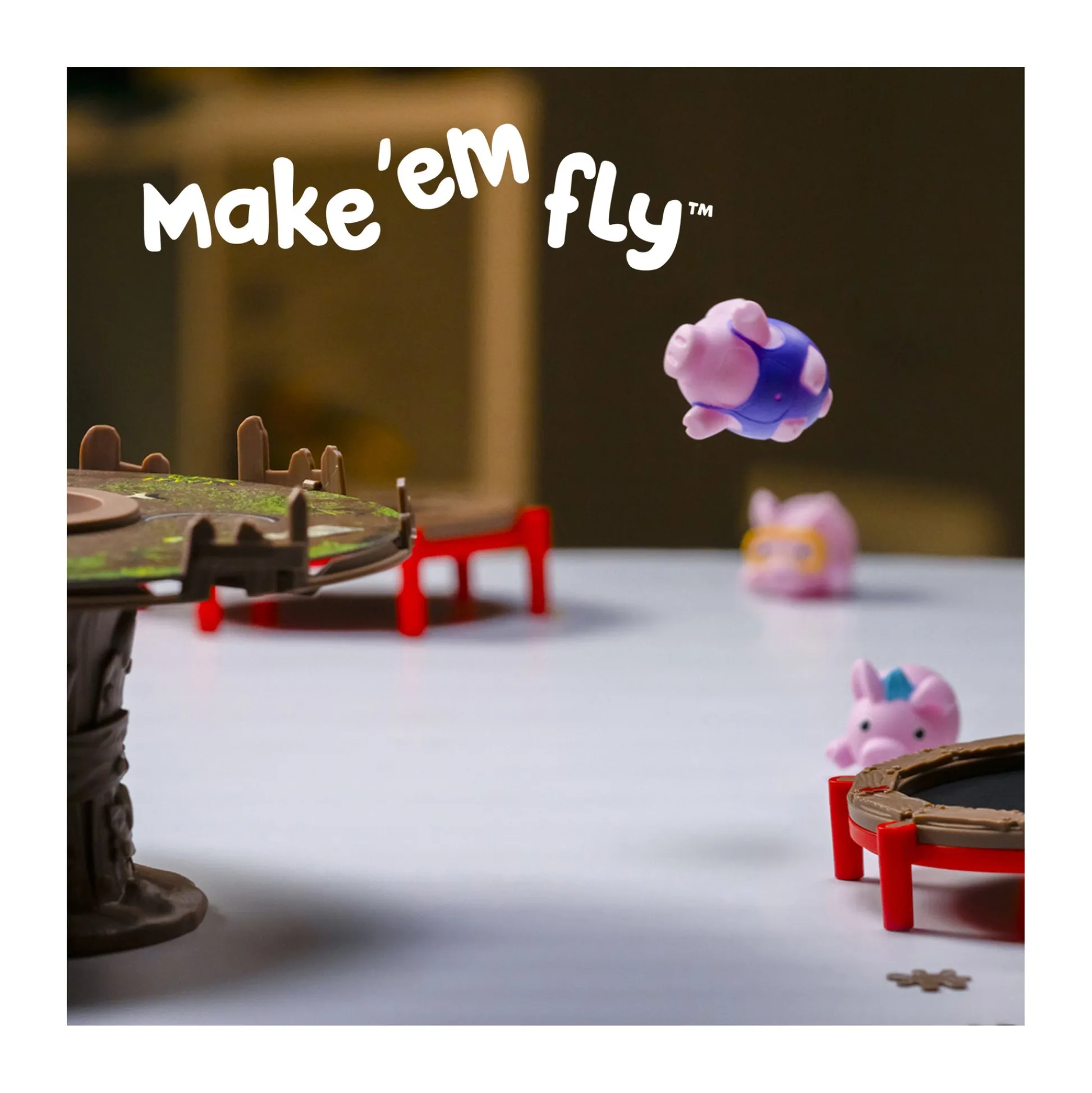 AreYouGame Pigs on Trampolines Bouncing Game* Family & Entertainments Games