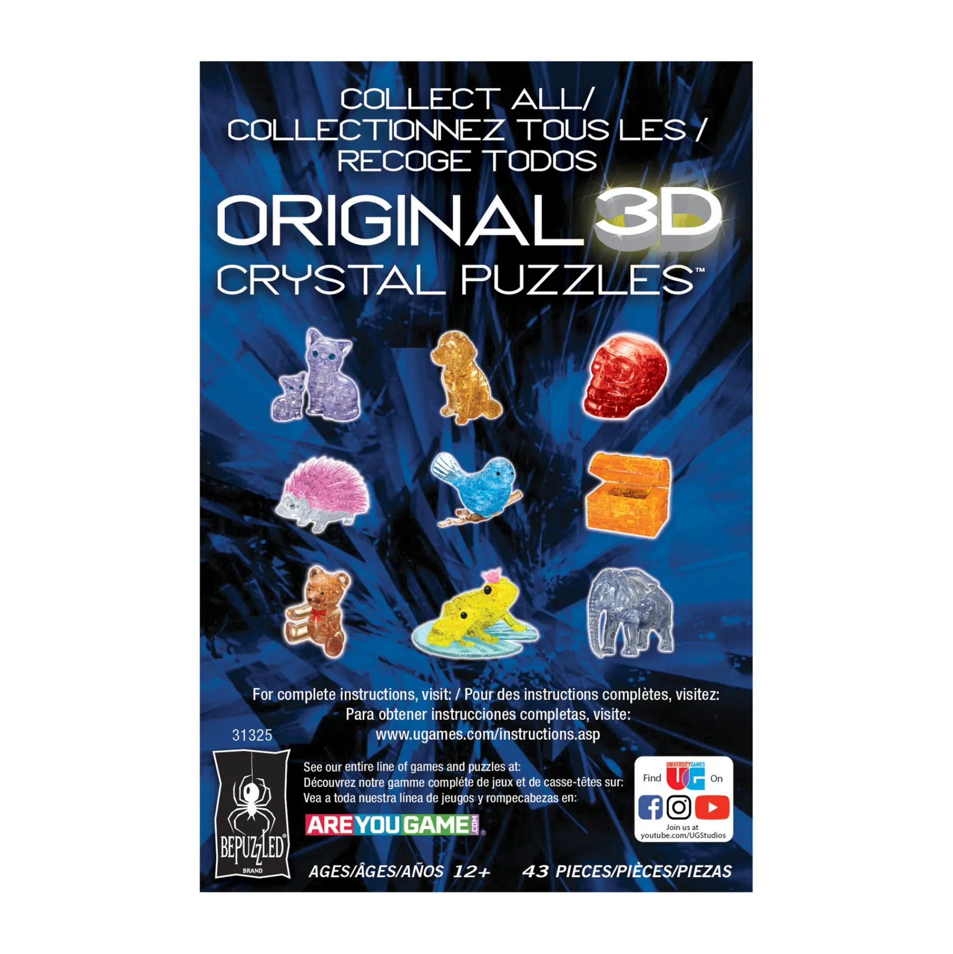 AreYouGame Pink Crystal Rubber Duck 3D Puzzle - Delightful Assembly Fun* Puzzles