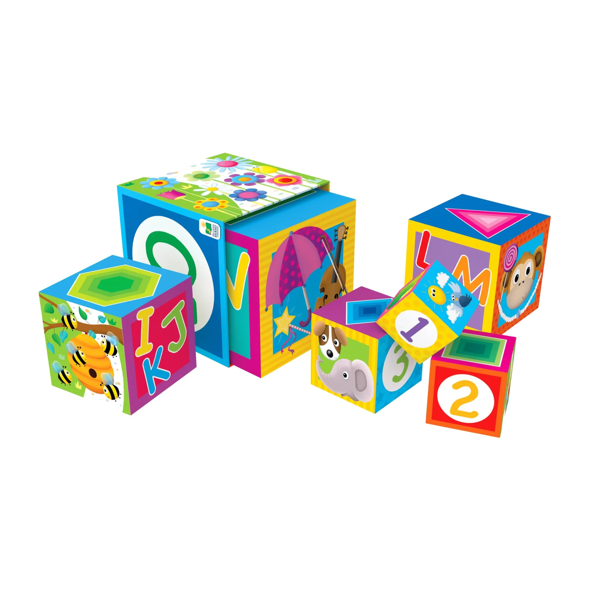 AreYouGame Play & Learn - Colorful Stacking Cubes for Early Learning* Blocks, Sorting & Stacking Toys