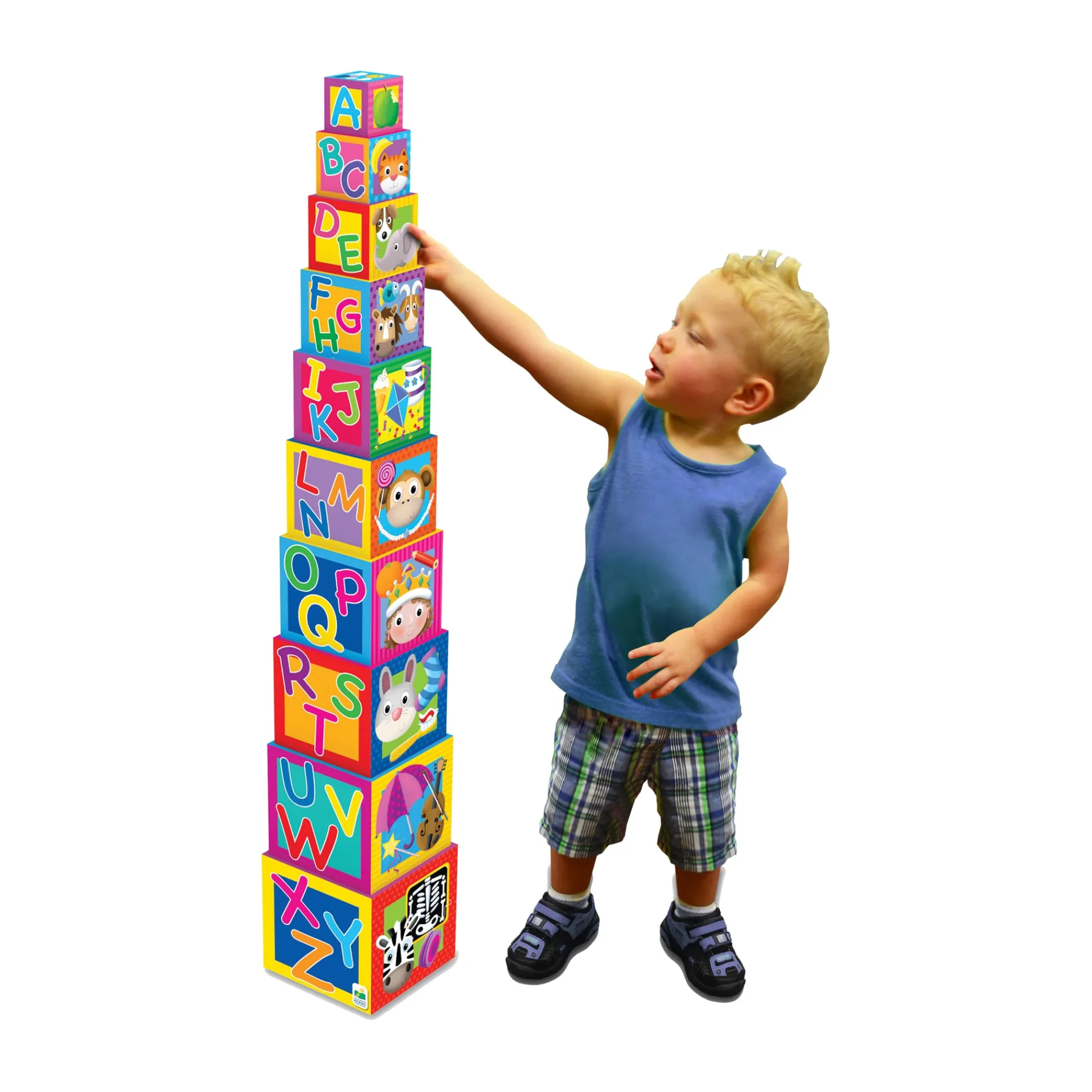 AreYouGame Play & Learn - Colorful Stacking Cubes for Early Learning* Blocks, Sorting & Stacking Toys