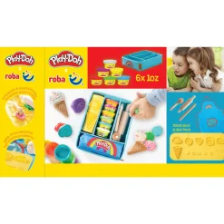 Flat River Group Play-Doh Creative Clay Art Playset - All-Inclusive Set with 6 Colors* Clay, Dough & Sand Art