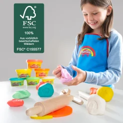 Flat River Group Play-Doh Creative Clay Art Playset - All-Inclusive Set with 6 Colors* Clay, Dough & Sand Art