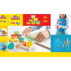 Flat River Group Play-Doh Eco-Friendly Creation Station - 6 Colors Playset, Ages 3+* Clay, Dough & Sand Art