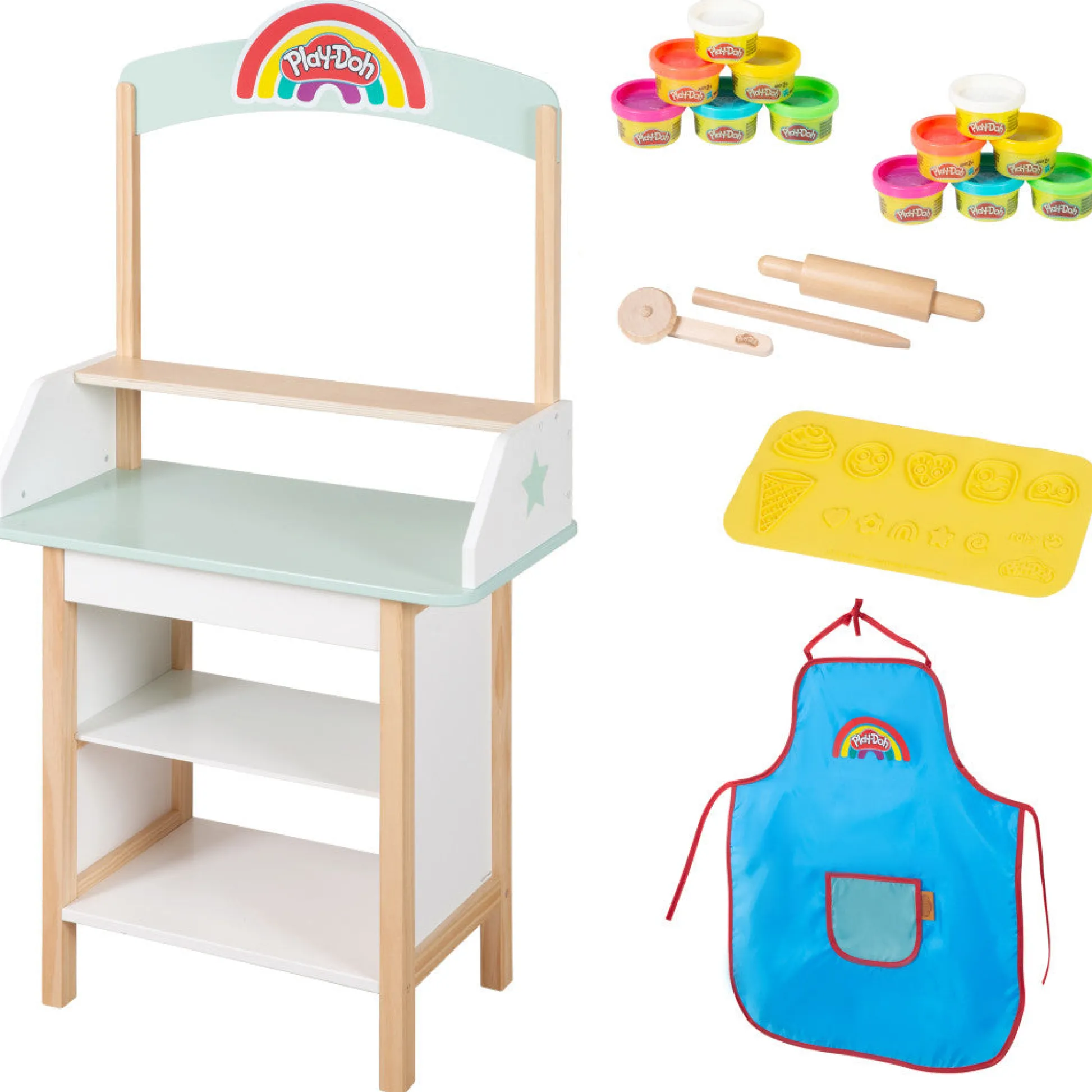 Flat River Group Play-Doh Wooden Ice Cream Stand Sweet Treats Play Center* Clay, Dough & Sand Art