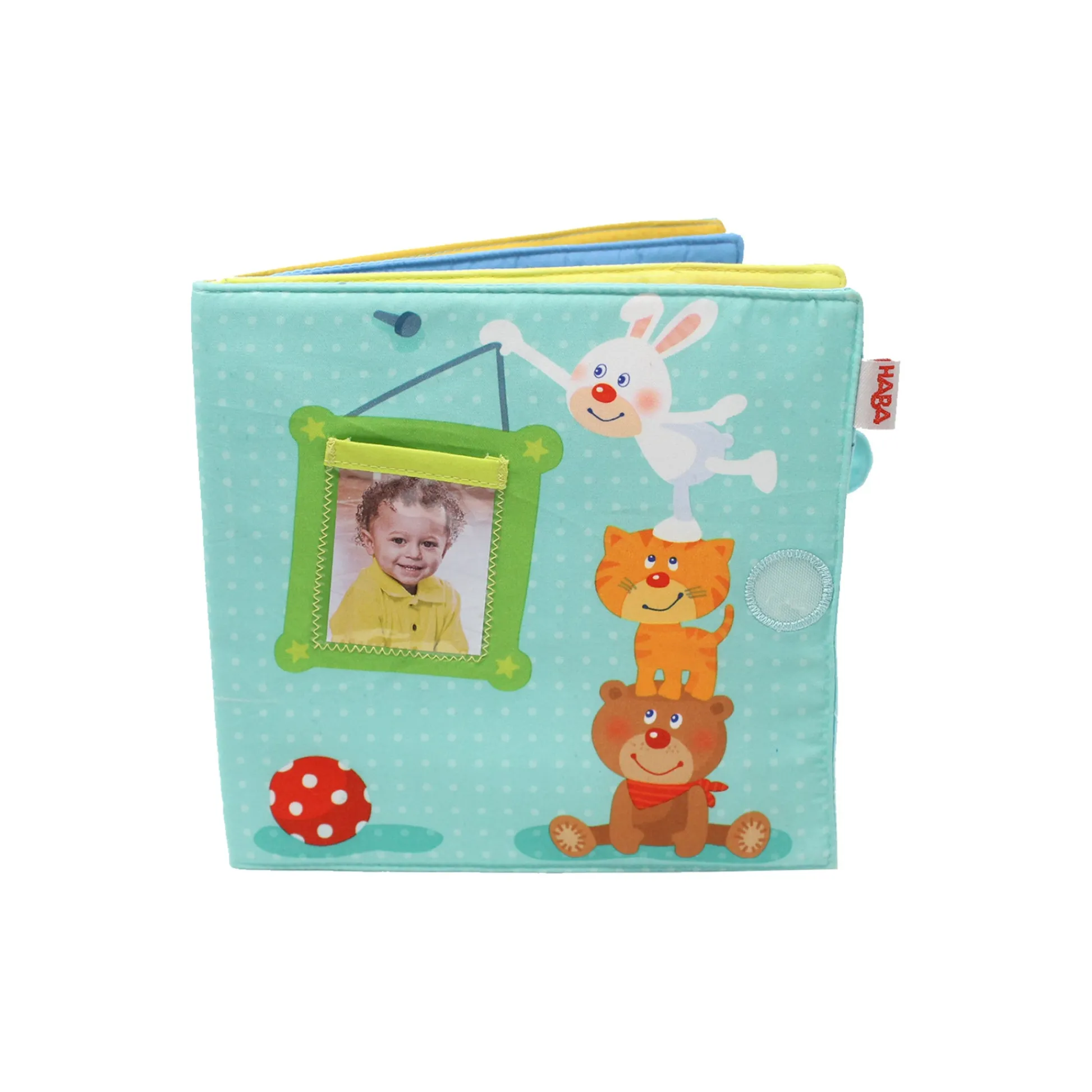 HABA USA Playmates Interactive Soft Fabric Baby Photo Album* Social & Emotional Skills|Developmental Toys