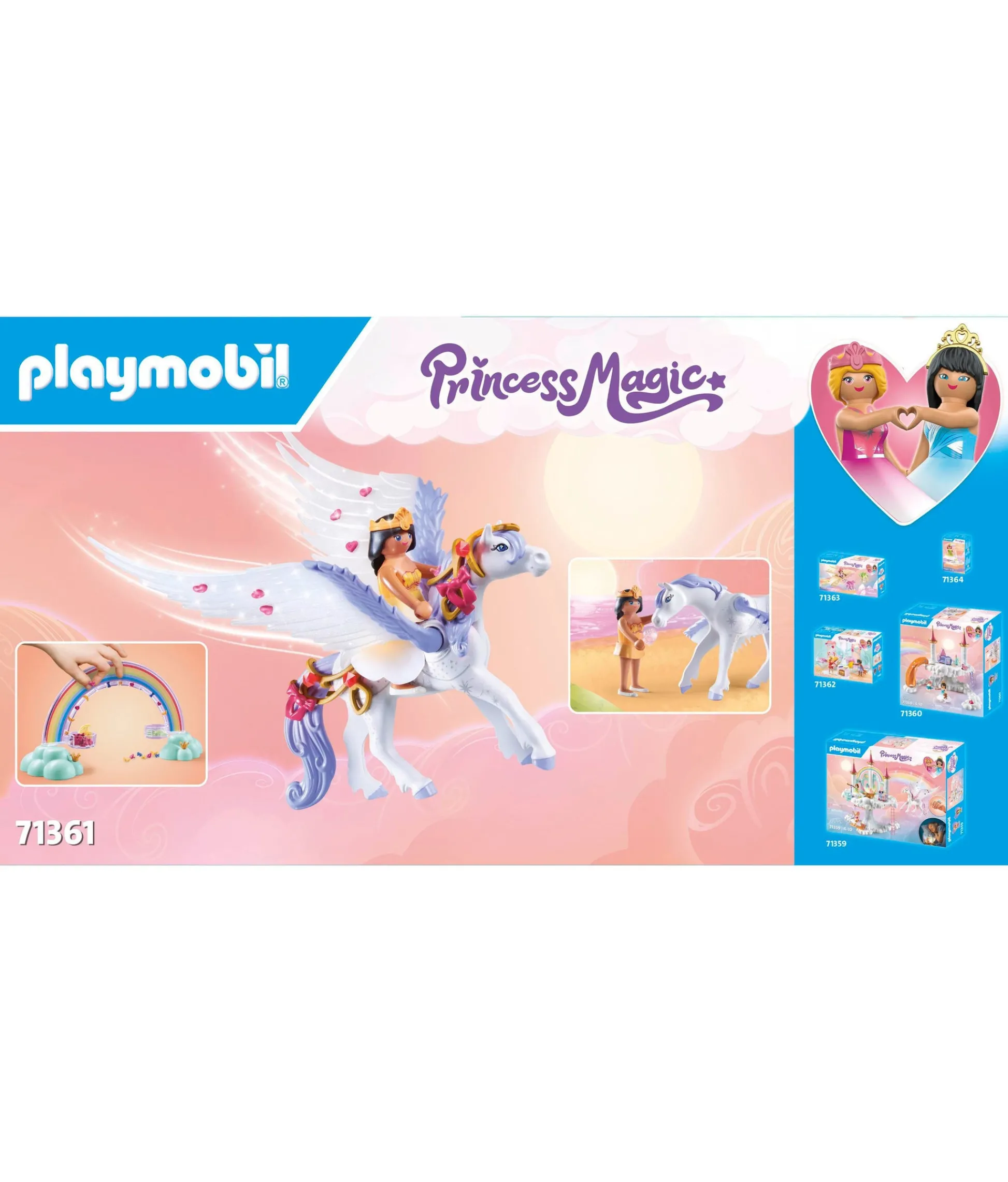 Macy's - Supplier PLAYMOBIL Princess Magic Pegasus with Rainbow Care Set, 85 Pieces* Playmobil