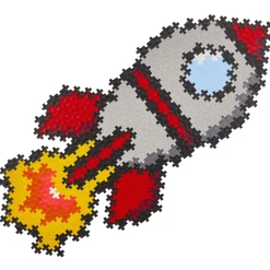 Flat River Group Plus-Plus Puzzle by Number Rocket - 500 Piece Creative Set for Kids Ages 5+* Puzzles