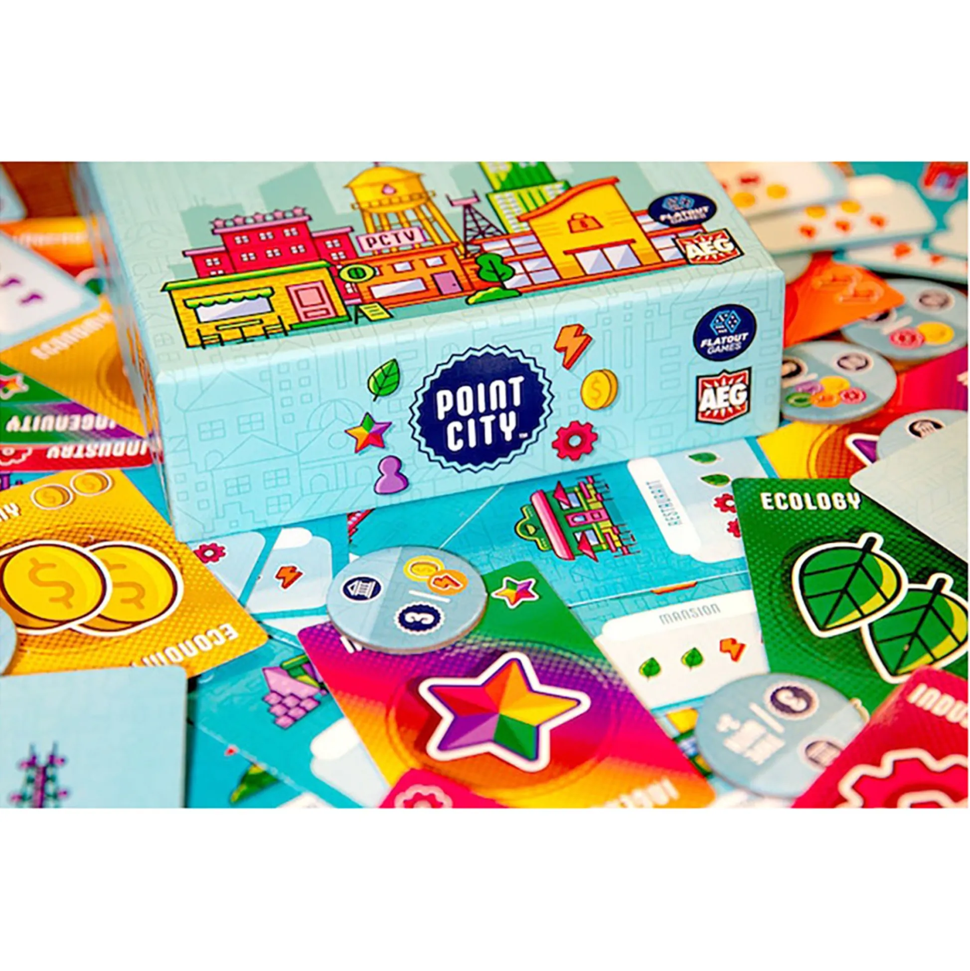 Flat River Group Point City - AEG Family Card Drafting and City Building Game* Card Games