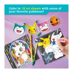 AreYouGame Pokemon Stained Glass Art Coloring Kit* Drawing, Color & Painting|Pokemon