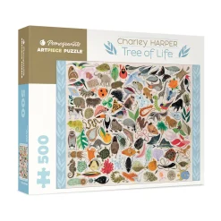 AreYouGame Pomegranate Charley Harper Tree of Life Jigsaw Puzzle - 500 pc* Puzzles