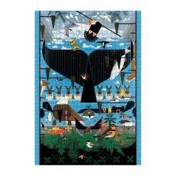 AreYouGame Pomegranate Charley Harper Glacier Bay Alaska Jigsaw Puzzle - 1000 pc* Puzzles