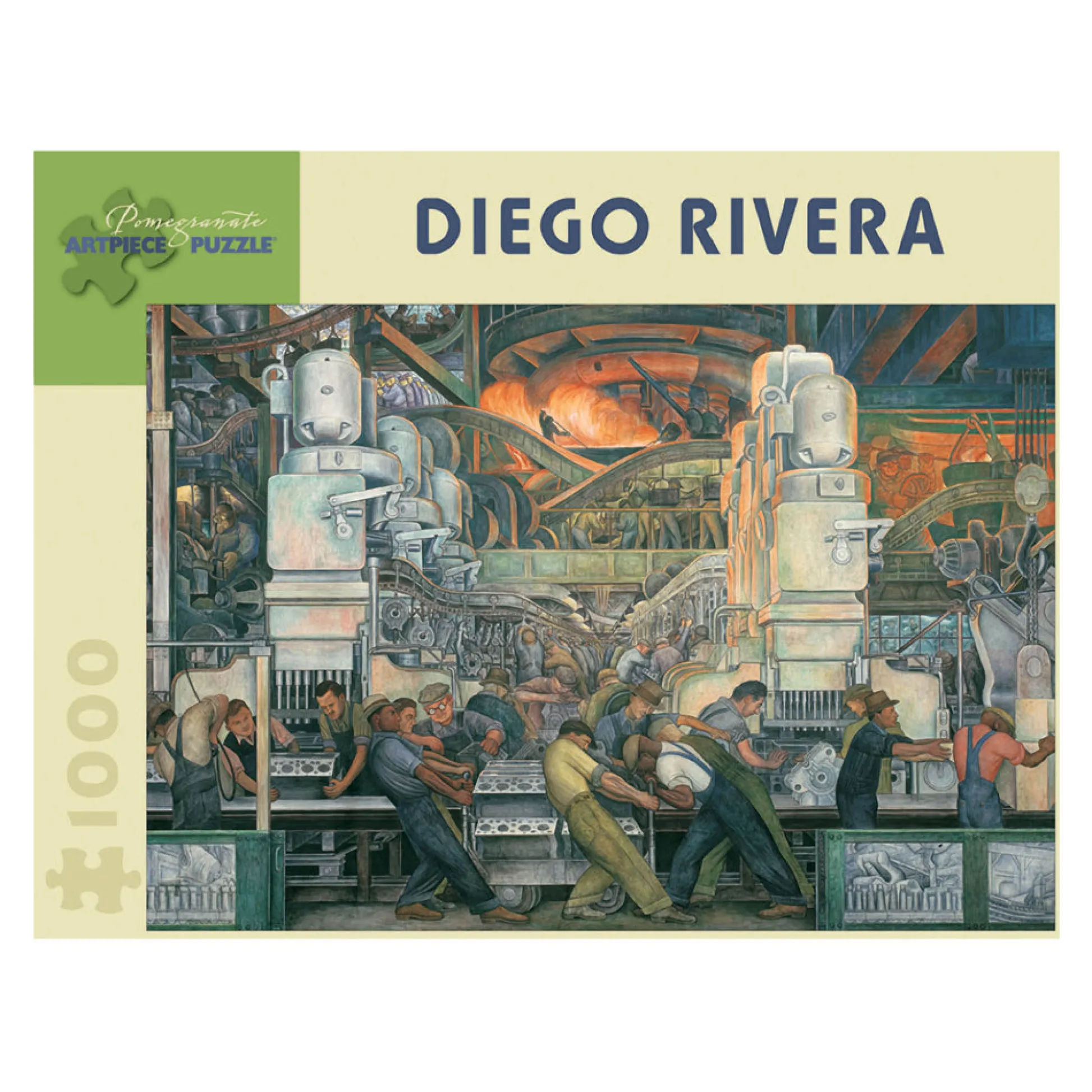 AreYouGame Pomegranate Diego Rivera Detroit Industry Jigsaw Puzzle - 1000 pc* Puzzles