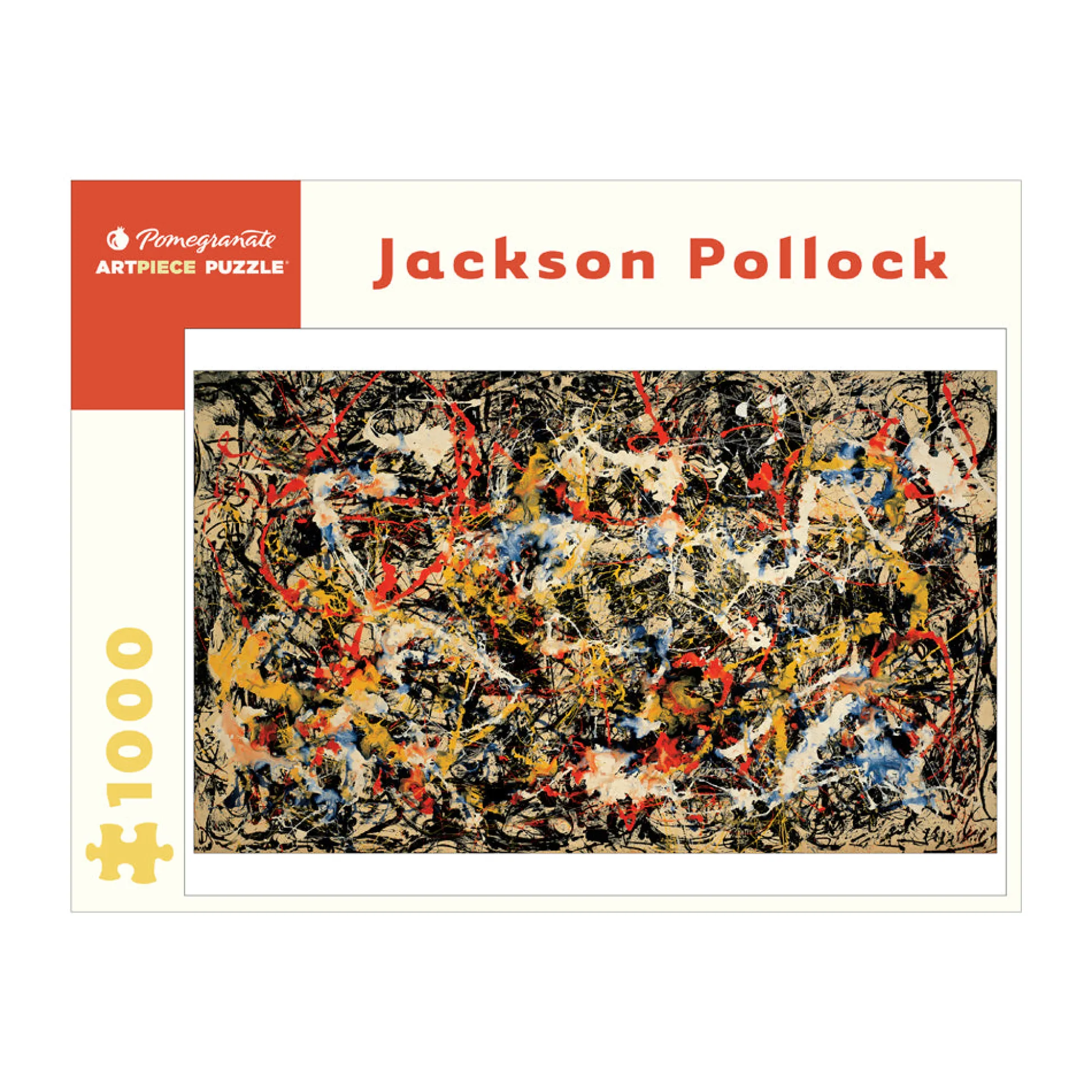 AreYouGame Pomegranate Jackson Pollock Convergence 1000-Piece Jigsaw Puzzle* Puzzles