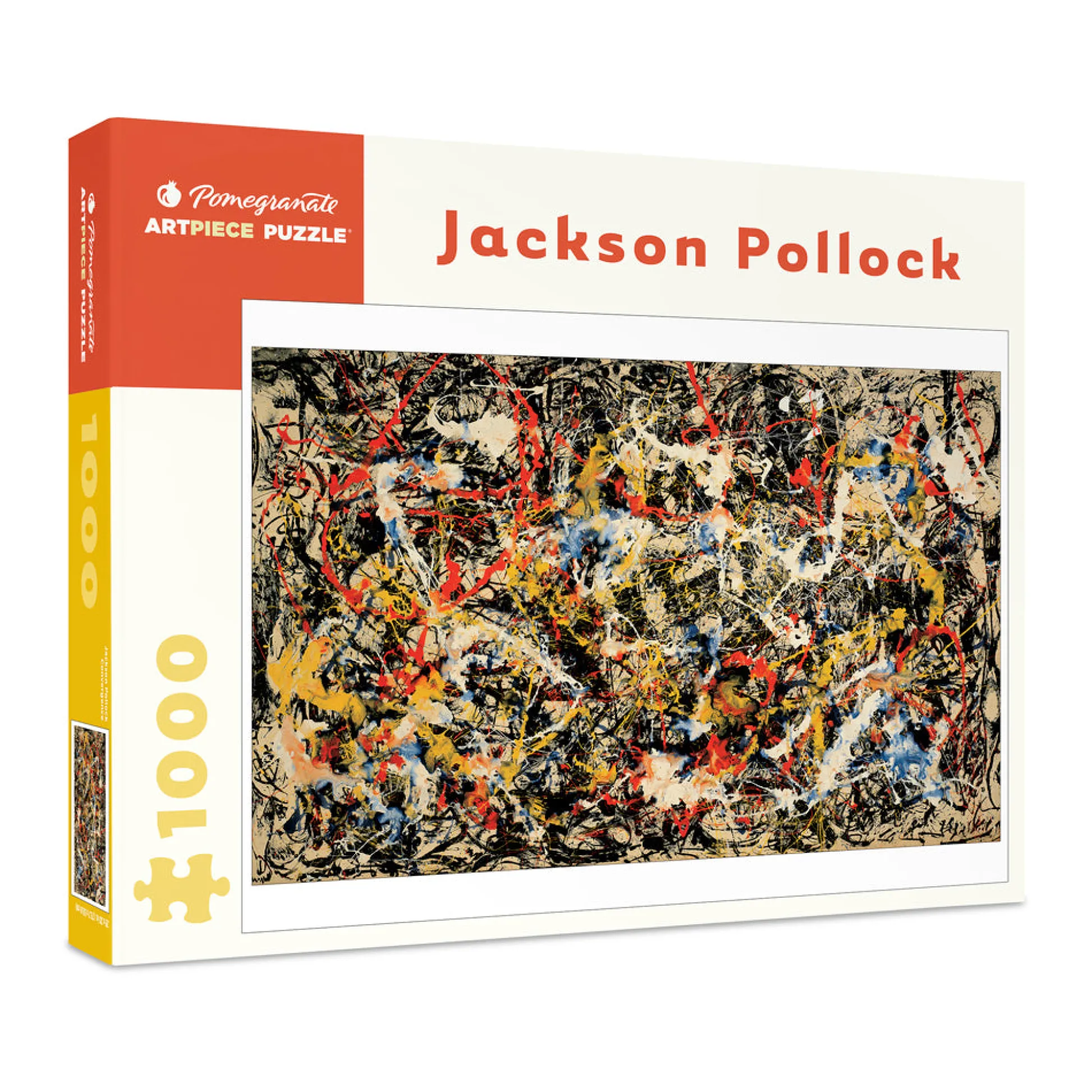 AreYouGame Pomegranate Jackson Pollock Convergence 1000-Piece Jigsaw Puzzle* Puzzles