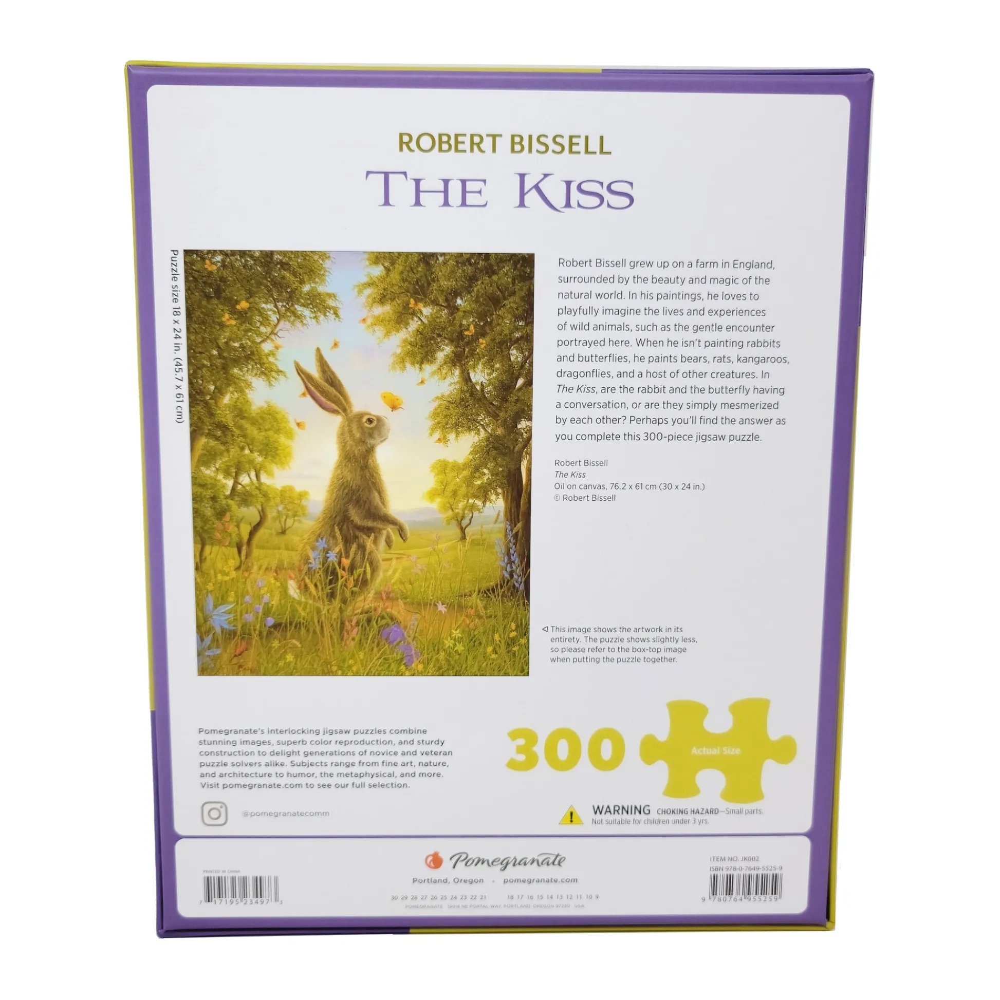 AreYouGame Pomegranate Robert Bissell The Kiss 300 pc Puzzle* Puzzles