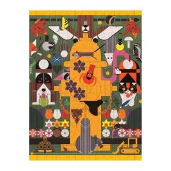 AreYouGame PomegranateKids Charley Harper Biodiversity in the Burbs Puzzle - 300 pc* Puzzles