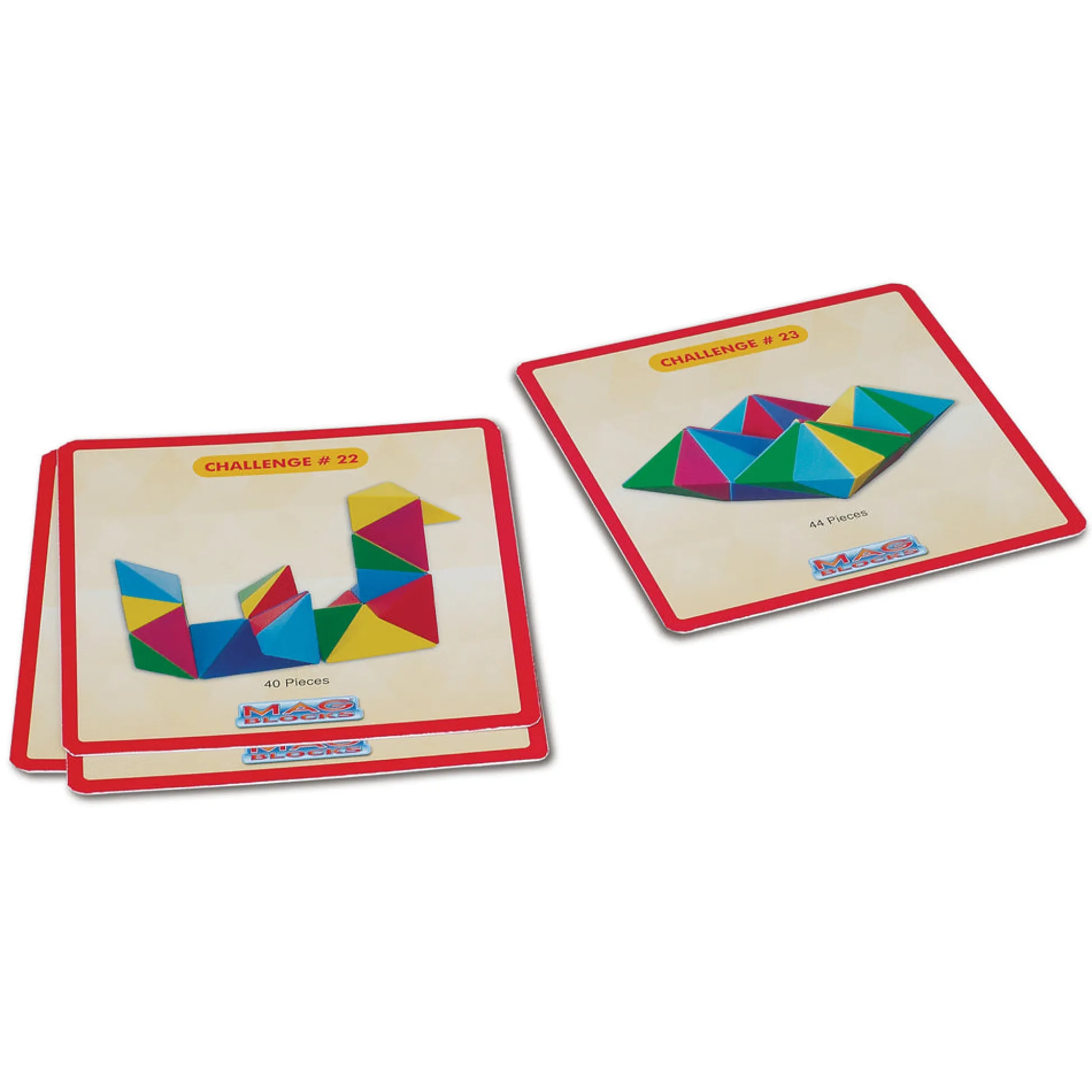 AreYouGame Popular Playthings Mag Blocks 48-Piece Magnetic Pyramid Set* Magnetic Tiles & Building Sets
