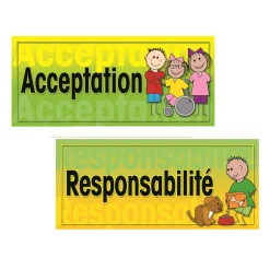 Flat River Group Poster Pals French Character 6-Piece Educational Poster Set* Social & Emotional Skills