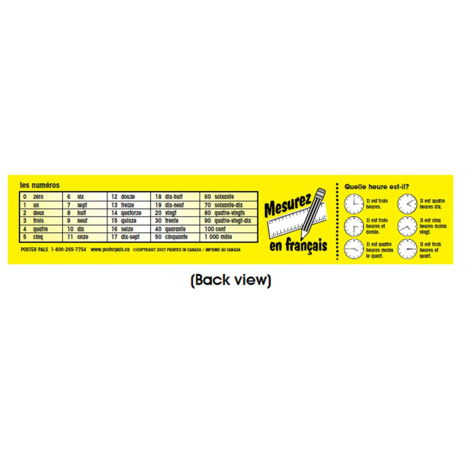 Flat River Group Poster Pals French Vocabulary Learning Bookmarks - 64-Pack Educational Tool*Kids Kids Books