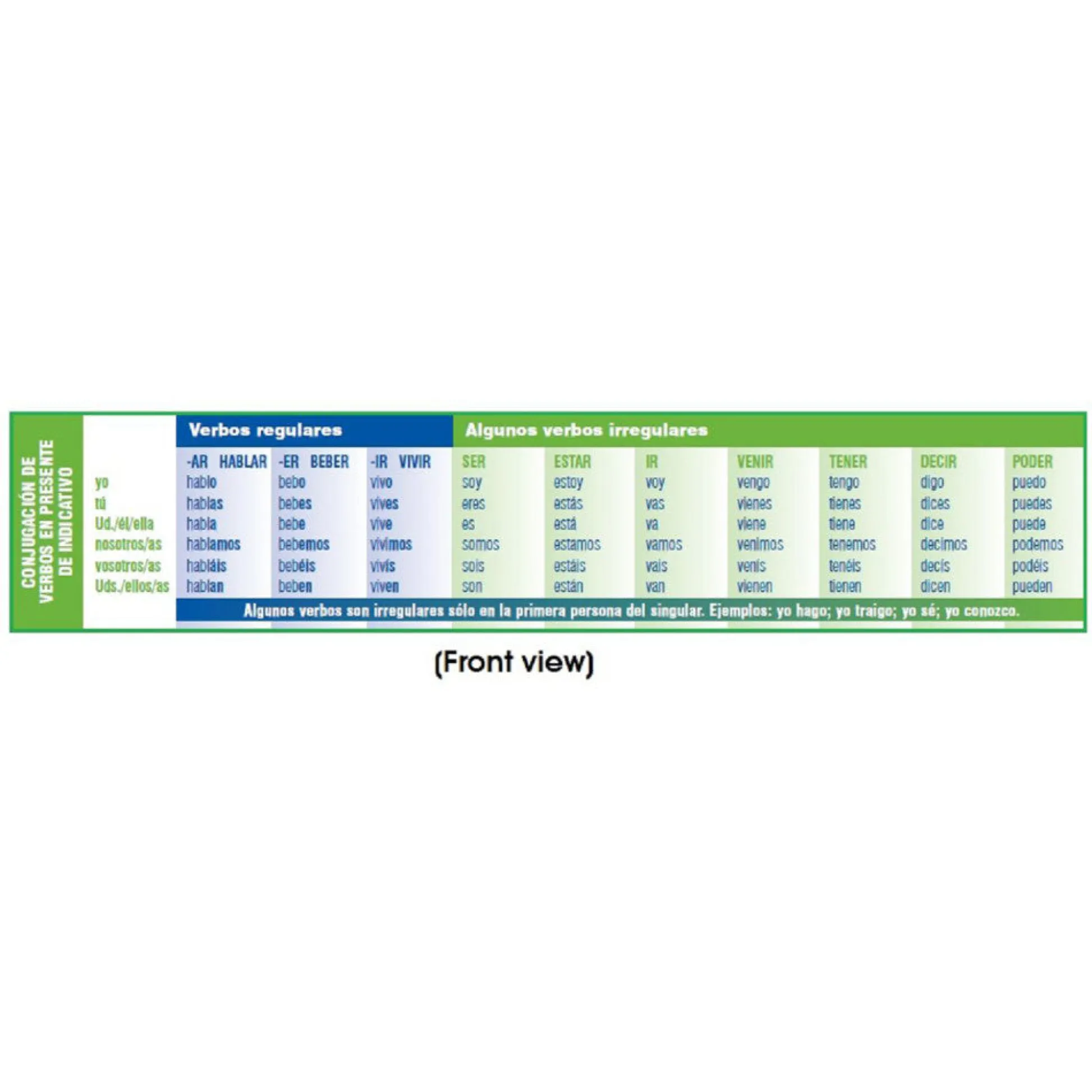 Flat River Group Poster Pals Spanish Verb Conjugation & Vocabulary Bookmarks, 32-Pack*Kids Kids Books