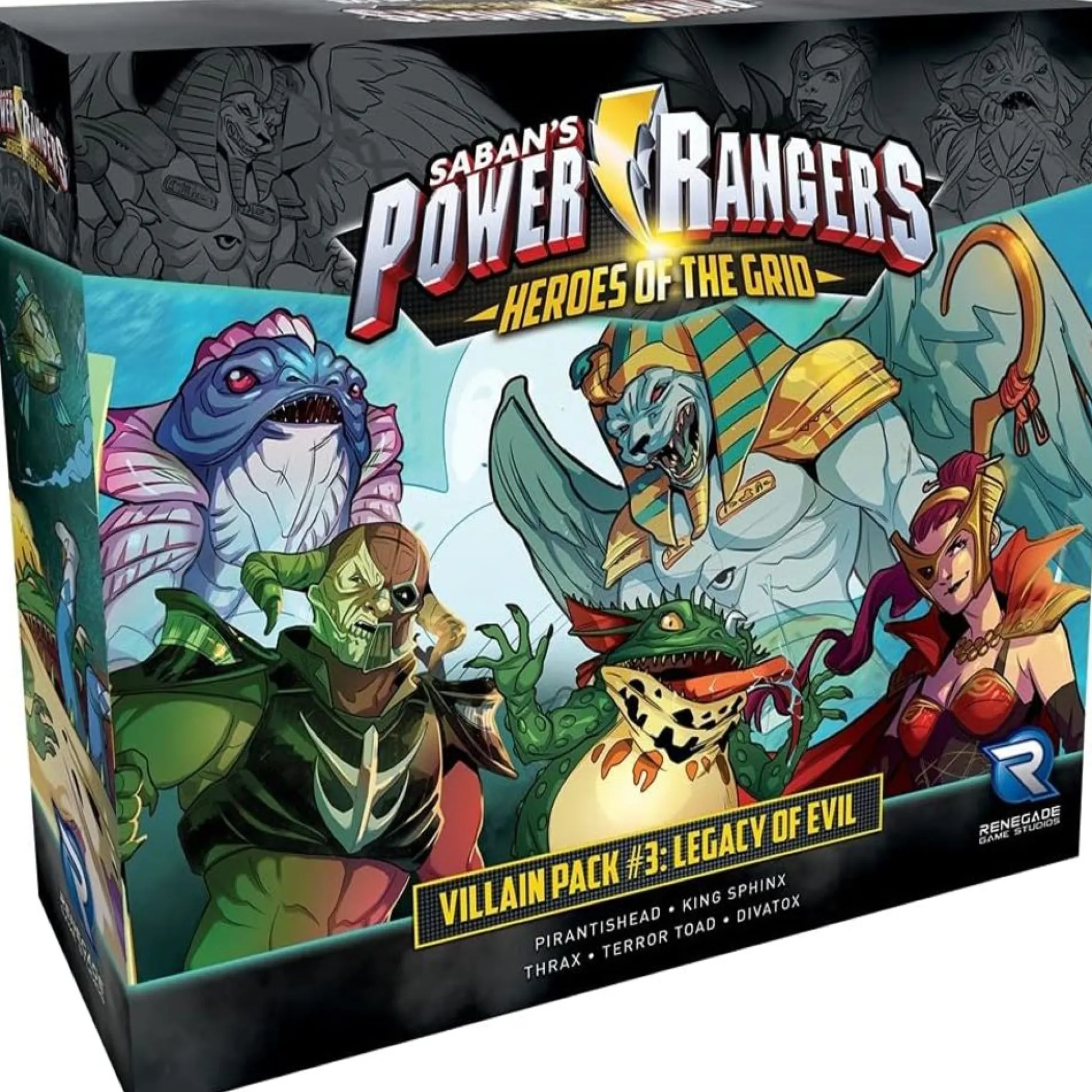 Flat River Group Power Rangers: Heroes of the Grid Villain Pack #3 Legacy of Evil Expansion Set* Board Games|Role-Playing Games